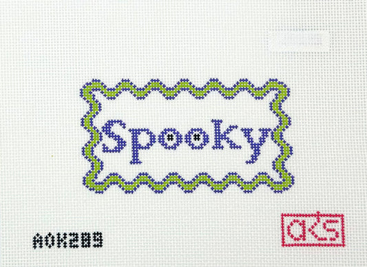 Ann Kaye Studio Spooky Hand Painted Needlepoint Canvas