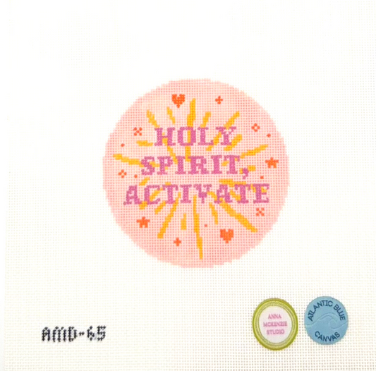 Anna McKenzie Studio for Atlantic Blue Canvas Holy Spirit Activate Hand Painted Needlepoint Canvas