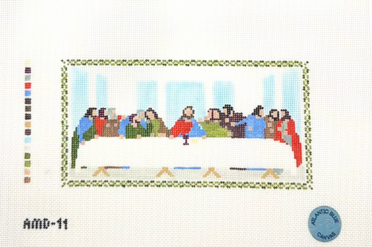 Anna McKenzie Studio for Atlantic Blue Canvas Last Supper Hand Painted Needlepoint Canvas