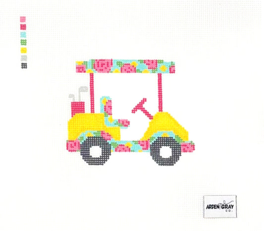 Arden Gray Co. Floral Golf Cart