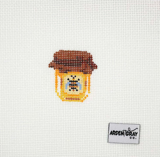 Arden Gray Co Mini Honey Hand Painted Needlepoint Canvas