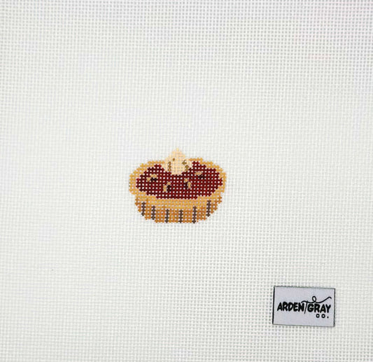 Arden Gray Co Mini Pumpkin Pie Hand Painted Needlepoint Canvas