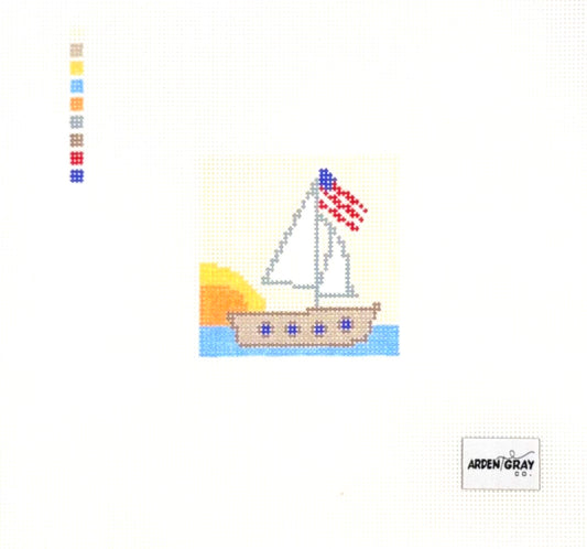 Arden Gray Co. Sunset Sailboat
