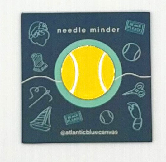 Atlantic Blue Canvas Tennis Needle Minder