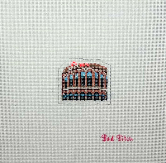 Bad Bitch Needlepoint Citifield Hand Painted Needlepoint Canvas