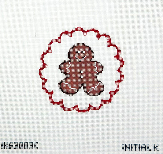 Catherine Cartie for Initial K Studio Gingerbread Boy Cookie Ornament