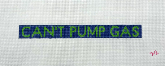 Code Thread Needlepoint Can't Pump Gas Key Fob Hand Painted Needlepoint Canvas