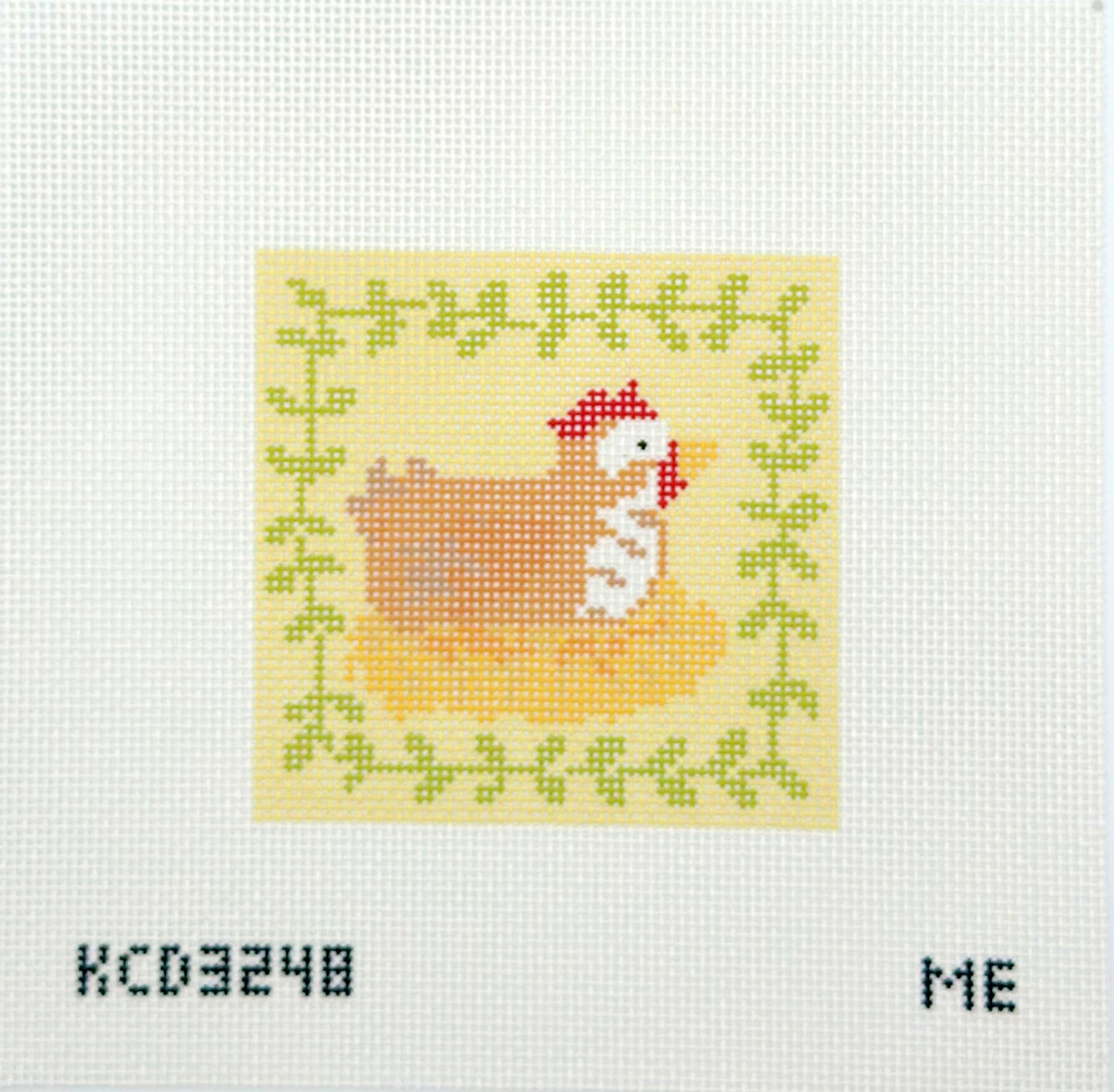 KCN Designers Chicken Square Needlepoint Canvas