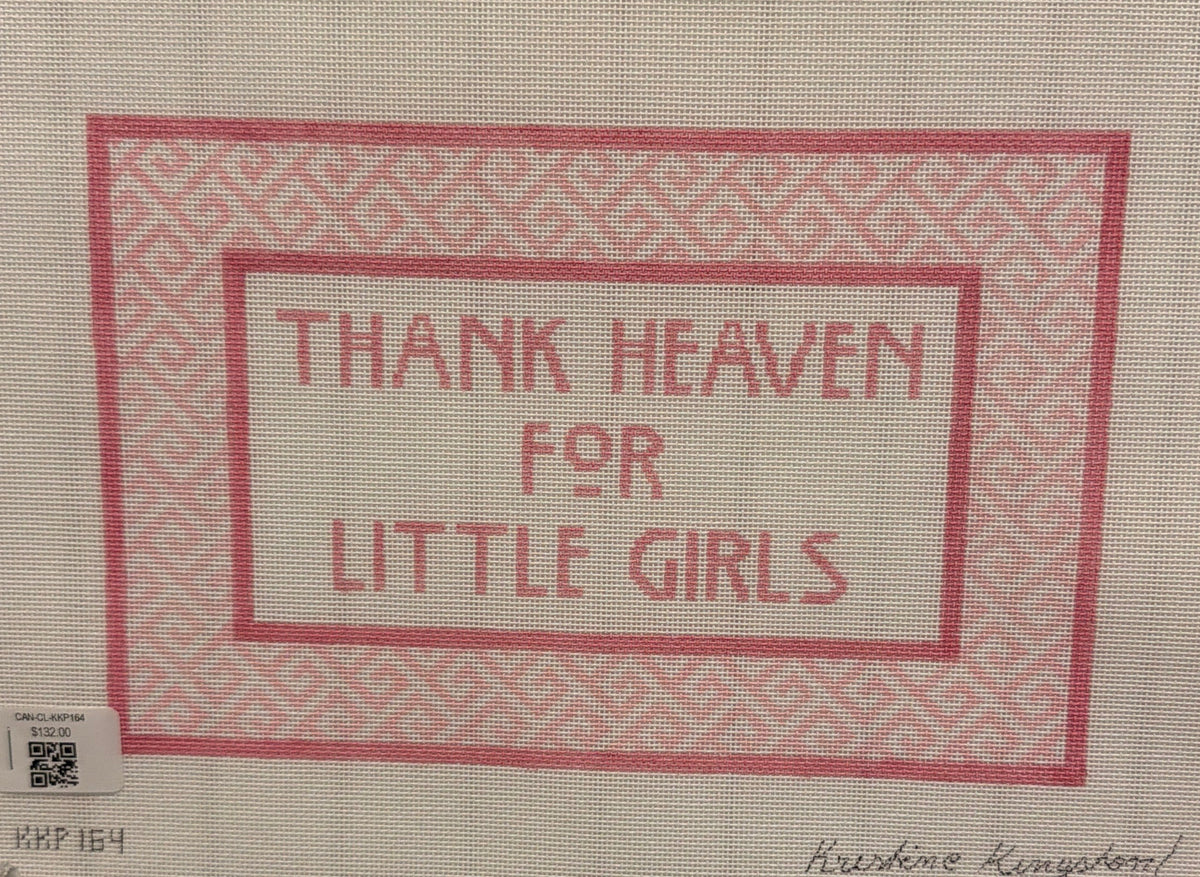 Kristine Kingston for Chris Lewis "Thank Heaven For Little Girls"  Hand Painted Needlepoint Canvas