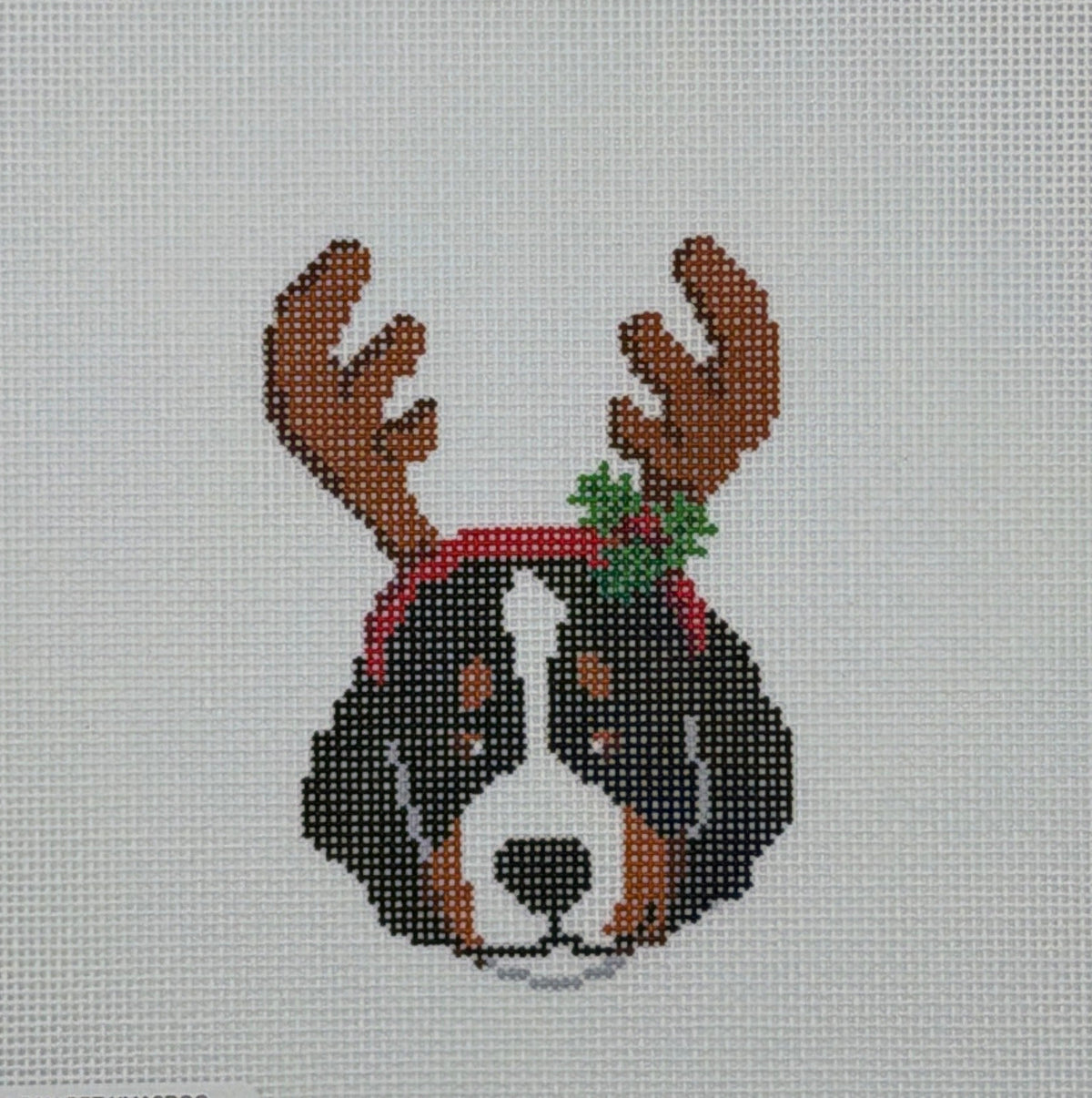 Pinpoint Needlepoint Reindeer Buddy Hand Painted Needlepoint Canvas