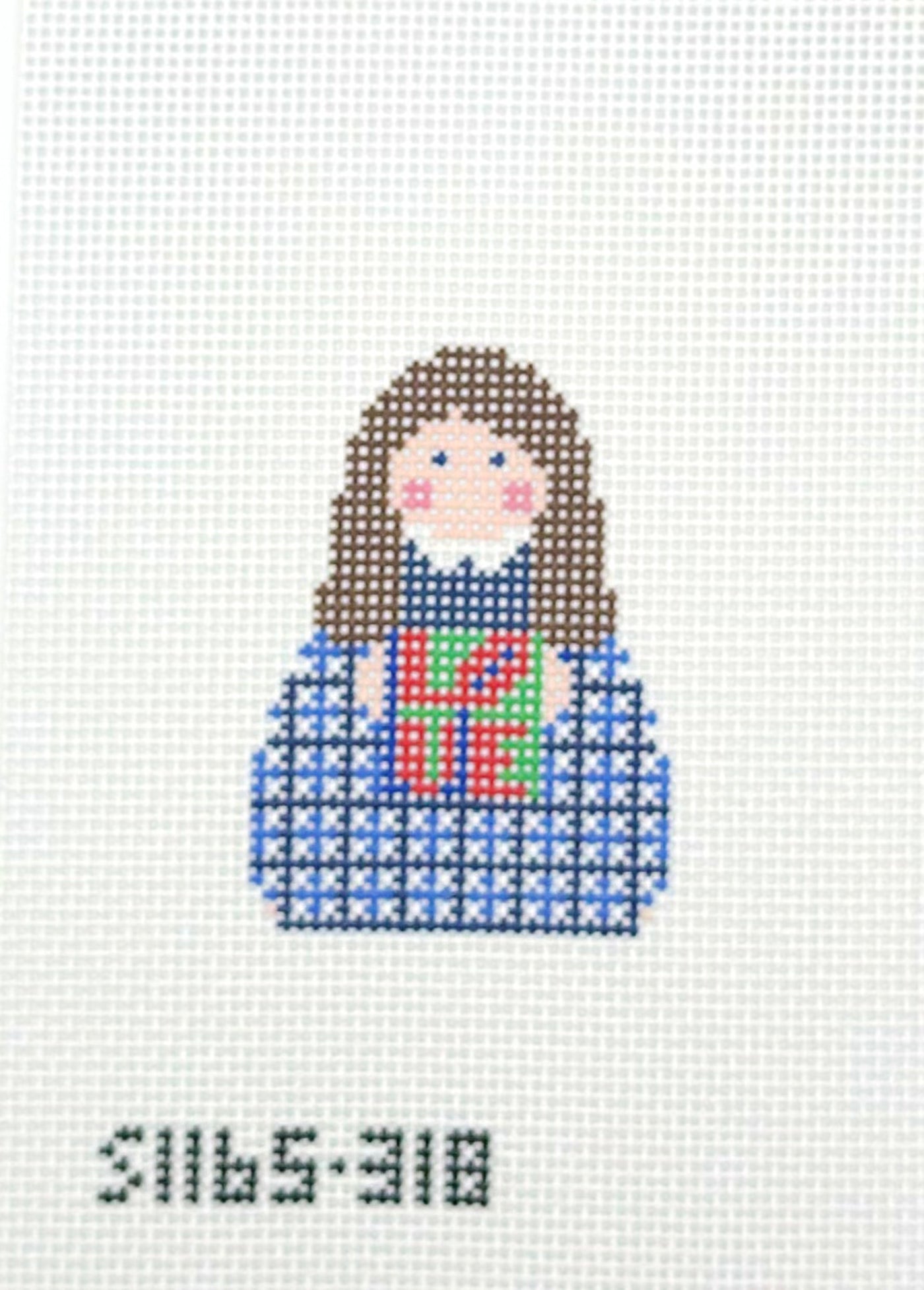 Stitch Its Angel for KCN Designers Philly LOVE Angel Needlepoint Canvas