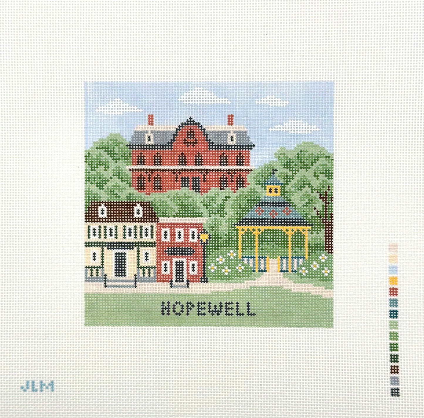 Stitch JLM Hopewell Hand Painted Needlepoint Canvas