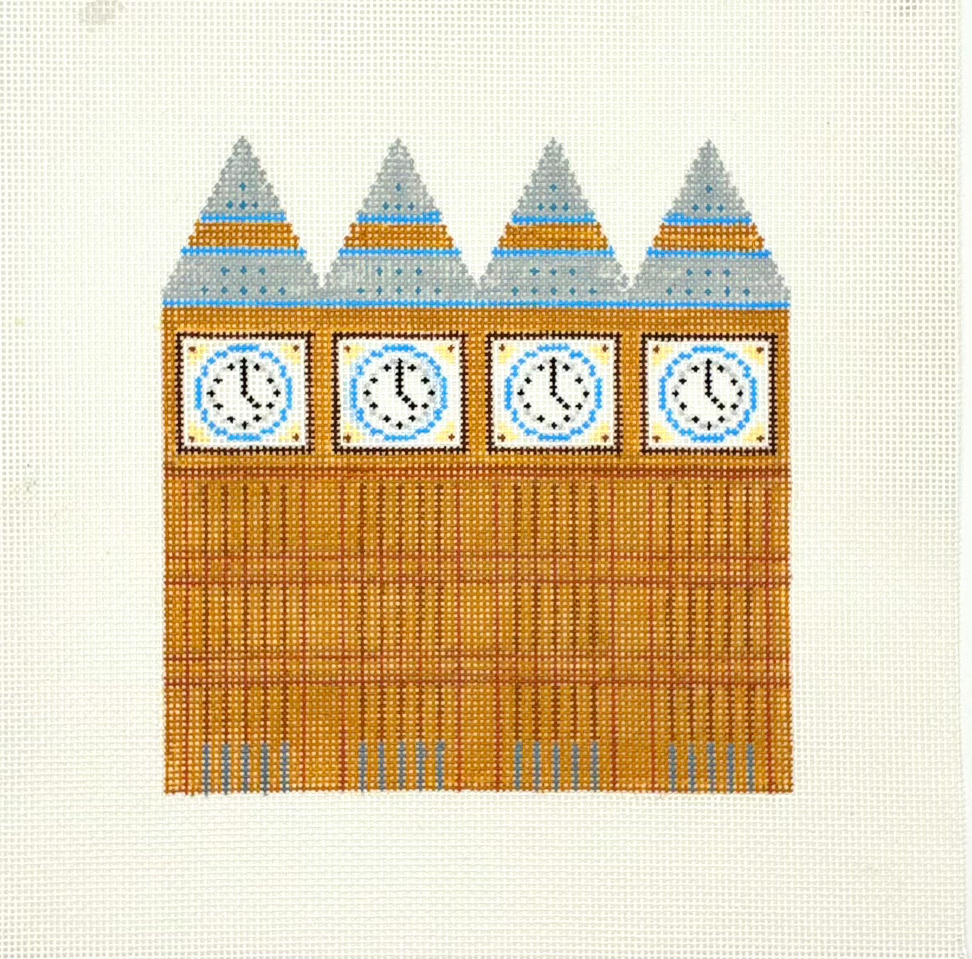 Stitch Style Needlepoint 3D Big Ben Needlepoint Canvas