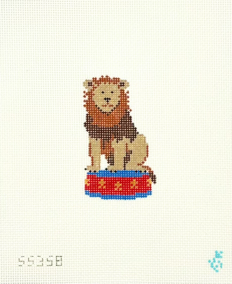 Stitch Style Needlepoint Circus Lion Needlepoint Canvas