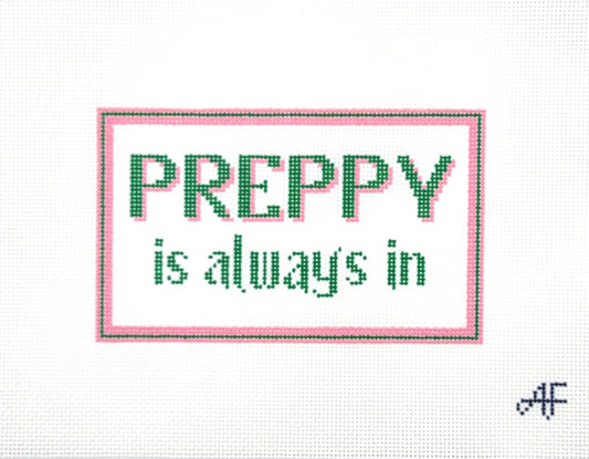 Stitch Style Needlepoint Preppy Is Always In Hand Painted Needlepoint Canvas
