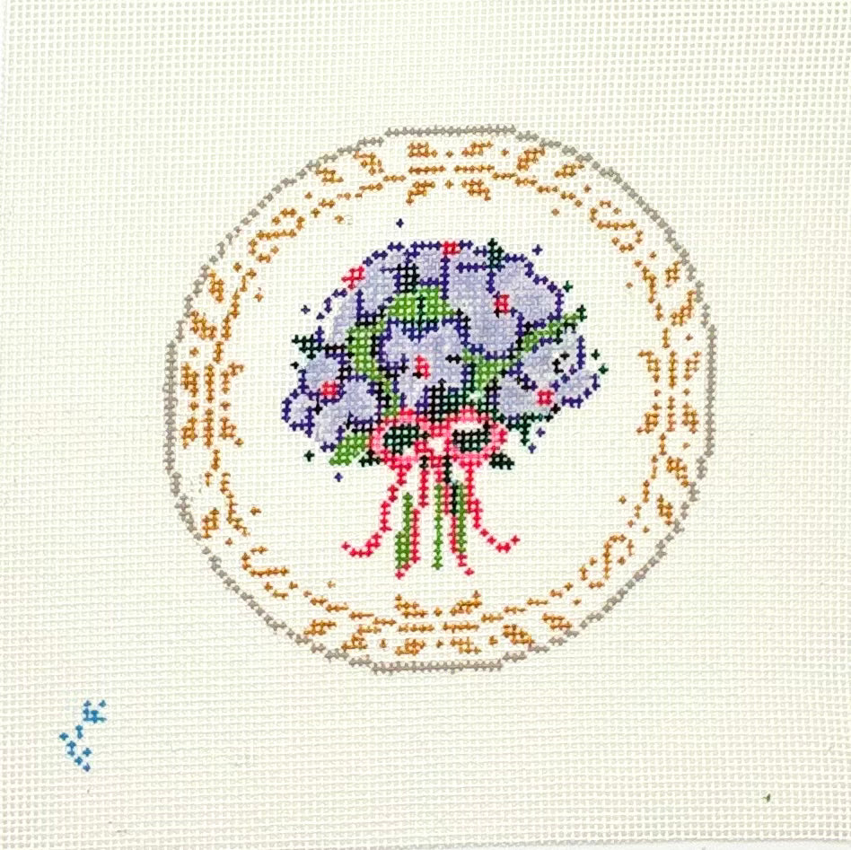 Stitch Style Needlepoint Pride and Prejudice Posy Needlepoint Canvas