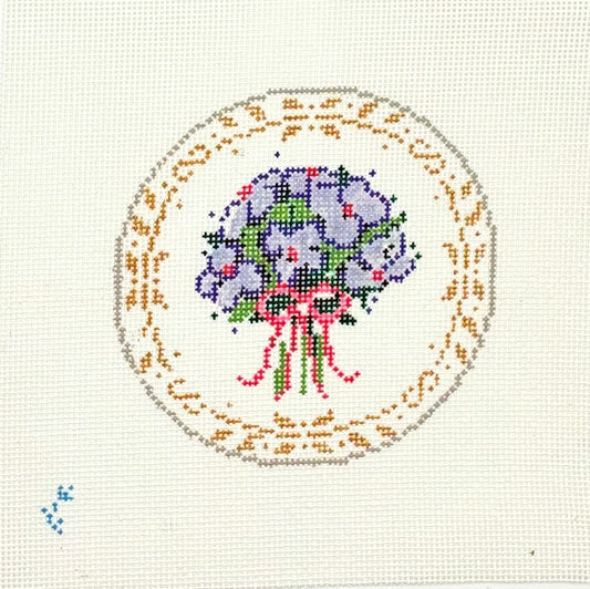 Stitch Style Needlepoint Pride and Prejudice Posy Needlepoint Canvas
