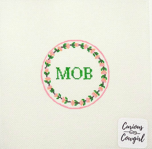 The Curious Cowgirl Mother of the Bride Needlepoint Canvas