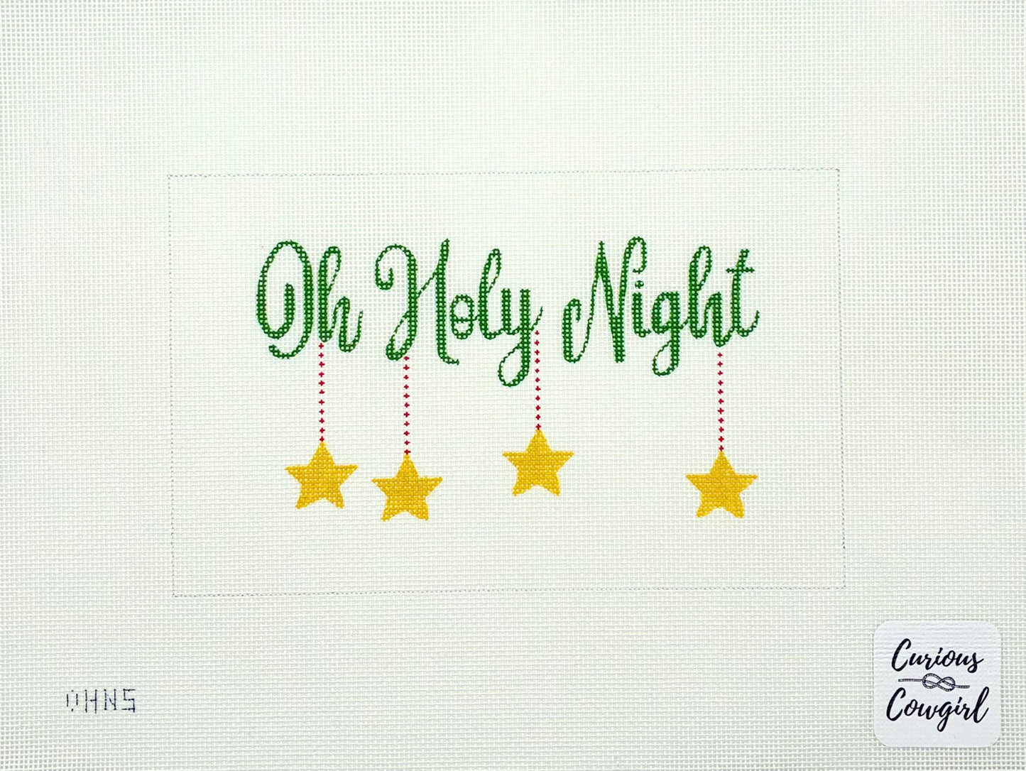 The Curious Cowgirl Oh Holy Night Needlepoint Canvas