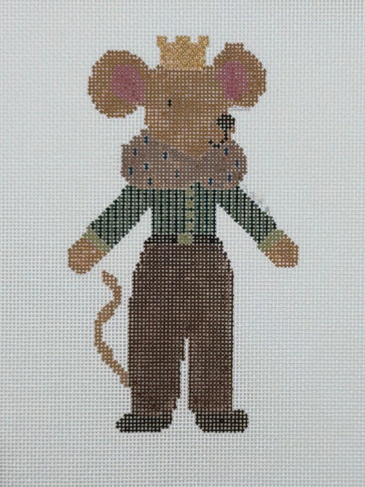 Three Petals Needlepoint Noble Brother Mouse Hand Painted Needlepoint Canvas