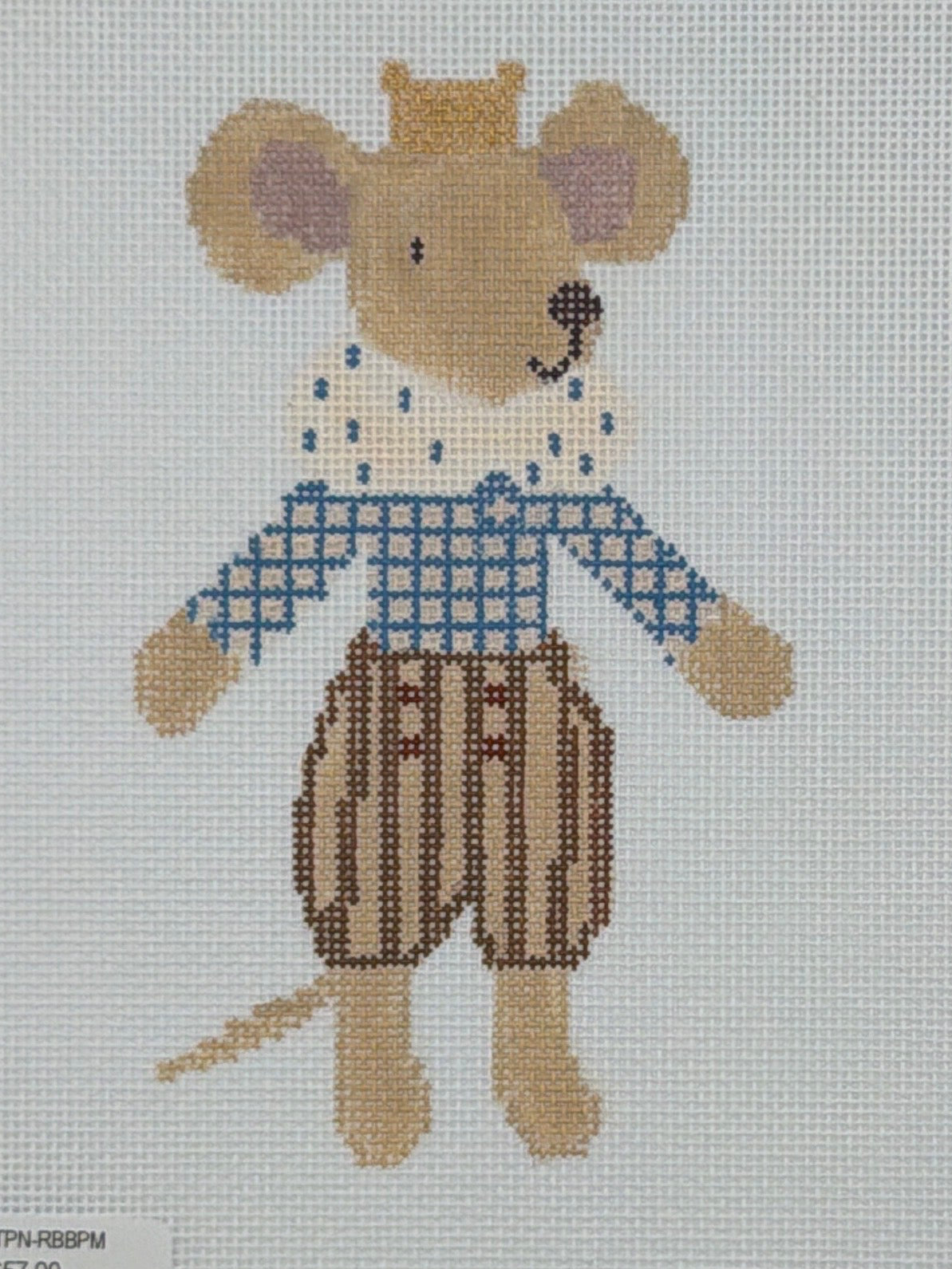 Three Petals Needlepoint Royal Big Brother Prince Mouse Hand Painted Needlepoint Canvas