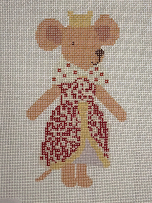 Three Petals Needlepoint Royal Queen Mom Mouse Hand Painted Needlepoint Canvas