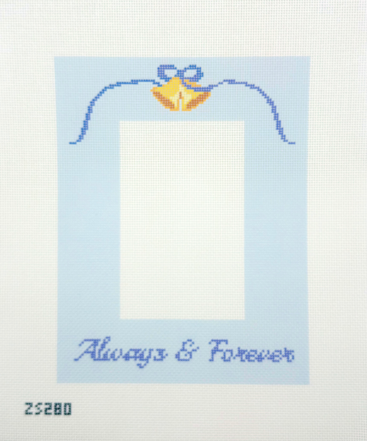 Ziggy Stitches for KCN Designers Always and Forever Frame Needlepoint Canvas