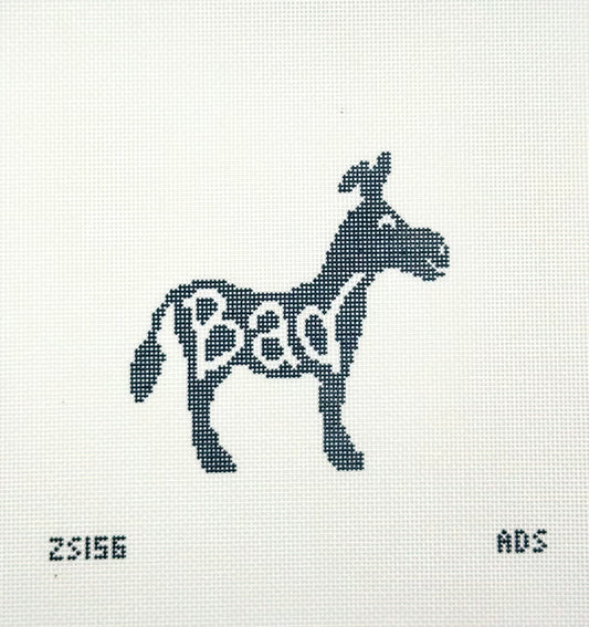 Ziggy Stitches for KCN Designers Bad Ass Printed Needlepoint Canvas